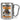 Anti-Stress Tasse für Bauleiter – Karabinerbecher 330 ml – Silber/Silber – Ohne Deckel – Ansicht 1 #farbe_silber-silber