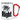 Mr. Right – Karabinerbecher 330 ml – Weiß/Rot – Ohne Deckel – Ansicht 1 #farbe_weiss-rot