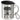 Schonend behandeln, dieser Kollege ist seit 30 Jahren im Dienst – Jubiläum – Edelstahlbecher 400 ml – Silber – Mit Deckel und Karabiner – Ansicht 1 #farbe_silber
