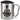 So sieht der beste Enkel der Welt aus! – Karabinerbecher 330 ml – Silber/Silber – Mit Deckel – Ansicht 1 #farbe_silber-silber