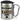 Traue keinem Rechtsanwalt, der heute noch keinen Kaffee hatte – Karabinerbecher 330 ml – Silber/Silber – Mit Deckel – Ansicht 1 #farbe_silber-silber