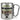Traue keinem Mechaniker, der heute noch keinen Kaffee hatte – Karabinerbecher 330 ml – Silber/Silber – Ohne Deckel – Ansicht 1 #farbe_silber-silber