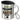 Traue keinem Kollegen, der heute noch keinen Kaffee hatte – Edelstahlbecher 400 ml – Silber – Mit Deckel und Karabiner – Ansicht 1 #farbe_silber