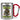 Anti-Stress Tasse fürs Gärtnern – Karabinerbecher 330 ml – Silber/Rot – Ohne Deckel – Ansicht 1 #farbe_silber-rot