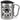 Pause reality play games – Karabinerbecher 330 ml – Silber/Silber – Mit Deckel – Ansicht 1 #farbe_silber-silber