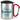 Lieblings-Bräutigam – Karabinerbecher 330 ml – Silber/Rot – Mit Deckel – Ansicht 1 #farbe_silber-rot