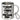 Wer morgen noch weiß, was heute passiert, war nicht richtig dabei – Edelstahlbecher 400 ml – Silber – Mit Karabiner – Ansicht 1 #farbe_silber