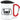 Gamer aus Leidenschaft, nicht aus Mode – Karabinerbecher 330 ml – Weiß/Rot – Mit Deckel – Ansicht 1 #farbe_weiss-rot