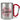 Lieblings-Trainerin – Karabinerbecher 330 ml – Silber/Rot – Ohne Deckel – Ansicht 1 #farbe_silber-rot