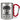 Schonend behandeln, das gute Stück ist 20 Jahre – Karabinerbecher 330 ml – Silber/Rot – Ohne Deckel – Ansicht 1 #farbe_silber-rot