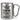Ein schlechter Tag beim Camping ist immer noch besser als ein guter Tag bei der Arbeit – Karabinerbecher 330 ml – Silber/Silber – Ohne Deckel – Ansicht 1 #farbe_silber-silber