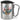 Happy Birthday – Karabinerbecher 330 ml – Silber/Silber – Mit Deckel – Ansicht 1 #farbe_silber-silber