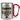 Traue keinem Camper, der heute noch keinen Kaffee hatte – Karabinerbecher 330 ml – Silber/Rot – Ohne Deckel – Ansicht 1 #farbe_silber-rot