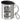 Es gibt so viele Papas auf der Welt und ich hab den Besten – Edelstahlbecher 400 ml – Silber – Mit Deckel und Karabiner – Ansicht 1 #farbe_silber