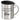Durchhalten – später gibt es Bier – Edelstahlbecher 400 ml – Silber – Mit Deckel – Ansicht 1 #farbe_silber