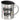 Konfetti im Kopf – Edelstahlbecher 400 ml – Silber – Mit Deckel – Ansicht 1 #farbe_silber