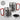 Eat sleep game repeat – Karabinerbecher 330 ml – Silber/Rot – Mit Deckel – Ansicht 3 #farbe_silber-rot