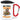 Anti-Stress Tasse für Erzieher – Karabinerbecher 330 ml – Weiß/Rot – Mit Deckel – Ansicht 1 #farbe_weiss-rot
