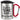 Endlich Schulkind für Mädchen – personalisiert – Karabinerbecher 330 ml – Silber/Rot – Mit Deckel – Ansicht 1 #farbe_silber-rot