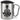 So sieht der beste Pfleger der Welt aus! – Karabinerbecher 330 ml – Silber/Silber – Mit Deckel – Ansicht 1 #farbe_silber-silber