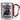 Anti-Stress Tasse für Streamer – Karabinerbecher 330 ml – Silber/Rot – Ohne Deckel – Ansicht 1 #farbe_silber-rot