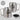 No drama lama – Karabinerbecher 330 ml – Silber/Silber – Mit Deckel – Ansicht 3 #farbe_silber-silber