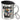 Karne-Wal – Edelstahlbecher 400 ml – Silber – Mit Deckel und Karabiner – Ansicht 1 #farbe_silber