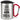 Ich sah dich, wollte dich – jetzt lasse ich meinen Lieblingsmenschen nie wieder los – Karabinerbecher 330 ml – Silber/Rot – Mit Deckel – Ansicht 1 #farbe_silber-rot