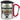 Traue keiner Kosmetikerin, die heute noch keinen Kaffee hatte – Karabinerbecher 330 ml – Silber/Rot – Mit Deckel – Ansicht 1 #farbe_silber-rot