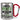 Endlich Rente – ab jetzt nur noch Fahrrad fahren – Karabinerbecher 330 ml – Silber/Rot – Ohne Deckel – Ansicht 1 #farbe_silber-rot