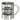 Ich bin Flugbegleiterin, was ist deine Superkraft? – Edelstahlbecher 400 ml – Silber – Ohne Deckel und Karabiner – Ansicht 1 #farbe_silber