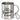 Shhh … there is Prosecco in here – Edelstahlbecher 400 ml – Silber – Mit Karabiner – Ansicht 1 #farbe_silber