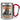 Anti-Stress Tasse für Teamleiter – Karabinerbecher 330 ml – Silber/Rot – Ohne Deckel – Ansicht 1 #farbe_silber-rot