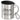 Glühwein reimt sich perfekt auf: Ich komme morgen später zur Arbeit – Edelstahlbecher 400 ml – Silber – Mit Deckel und Karabiner – Ansicht 1 #farbe_silber