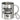 Glückwunsch, du wirst Schwester – Edelstahlbecher 400 ml – Silber – Mit Karabiner – Ansicht 1 #farbe_silber
