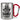 Ich wollte nur mal Danke sagen – Karabinerbecher 330 ml – Silber/Rot – Ohne Deckel – Ansicht 1 #farbe_silber-rot