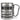 Dieser Becher enthält möglicherweise schlechte Entscheidungen – Karabinerbecher 330 ml – Silber/Silber – Ohne Deckel – Ansicht 1 #farbe_silber-silber