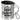 Outdoorbecher personalisiert mit Namen – Edelstahlbecher 400 ml – Silber – Mit Deckel und Karabiner – Ansicht 1 #farbe_silber