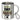 Traue keinem Chef, der heute noch keinen Kaffee hatte – Edelstahlbecher 400 ml – Silber – Mit Karabiner – Ansicht 1 #farbe_silber