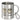 Schaf, unschaf – Edelstahlbecher 400 ml – Silber – Mit Karabiner – Ansicht 1 #farbe_silber