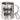 Konfetti im Kopf – Edelstahlbecher 400 ml – Silber – Mit Karabiner – Ansicht 1 #farbe_silber