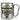 Traue keiner Kosmetikerin, die heute noch keinen Kaffee hatte – Karabinerbecher 330 ml – Silber/Silber – Ohne Deckel – Ansicht 1 #farbe_silber-silber