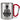 So sieht der beste Mechatroniker der Welt aus! – Karabinerbecher 330 ml – Silber/Rot – Ohne Deckel – Ansicht 1 #farbe_silber-rot