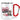 Die mit der Katze spricht – Karabinerbecher 330 ml – Weiß/Rot – Ohne Deckel – Ansicht 1 #farbe_weiss-rot