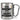 Ich gehe heute als schlechte Entscheidung – Karabinerbecher 330 ml – Silber/Silber – Ohne Deckel – Ansicht 1 #farbe_silber-silber