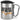 Die tut nix – die will nur Spritz – Karabinerbecher 330 ml – Silber/Silber – Mit Deckel – Ansicht 1 #farbe_silber-silber