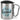 Lieblings-Freund – Karabinerbecher 330 ml – Silber/Silber – Mit Deckel – Ansicht 1 #farbe_silber-silber