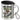 Anti-Stress Tasse für die Steuererklärung – Edelstahlbecher 400 ml – Silber – Mit Deckel und Karabiner – Ansicht 1 #farbe_silber