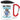 Anti-Stress Tasse für Altenpfleger – Karabinerbecher 330 ml – Weiß/Rot – Mit Deckel – Ansicht 1 #farbe_weiss-rot