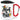 Alaaf und Prost – Karabinerbecher 330 ml – Weiß/Rot – Mit Deckel – Ansicht 1 #farbe_weiss-rot